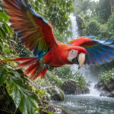 GreenWingedMacaw1