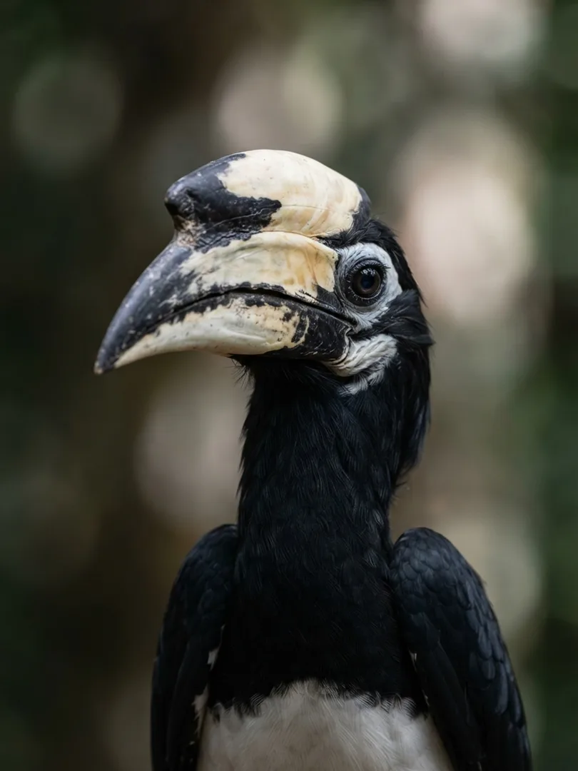 Oriental pied hornbill