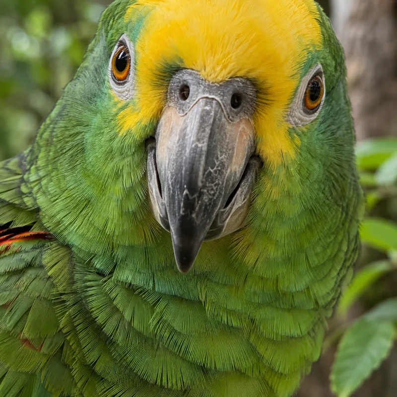 Yellow-Crowned Amazon Parrot