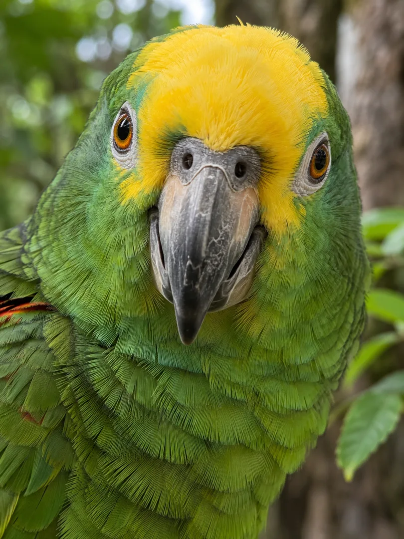 Yellow-Crowned Amazon Parrot